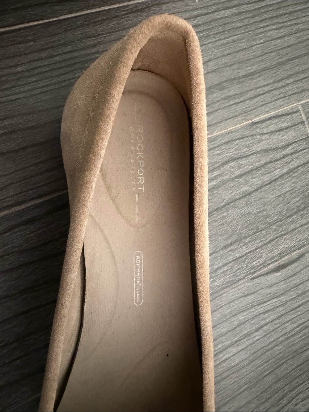 Rockport Women's Suede Driving Moccasins in Sand - Picture 5 of 7
